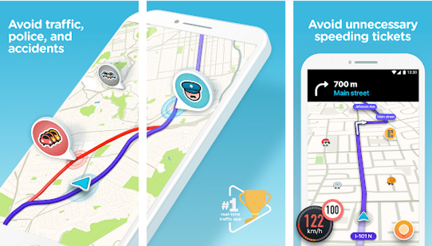 Beste Google Map-Alternative - Waze