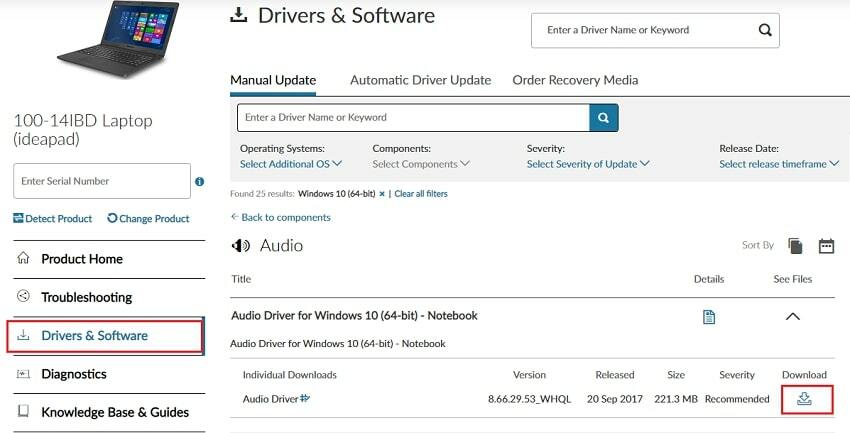 Изтеглете драйвер за lenovo ideapad 100