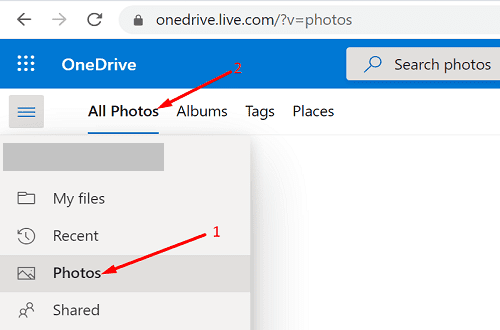 مجلد الصور onedrive