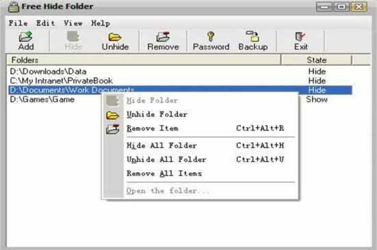 free_hide_folder