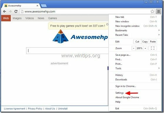 remove-awesomehp.com-chrome