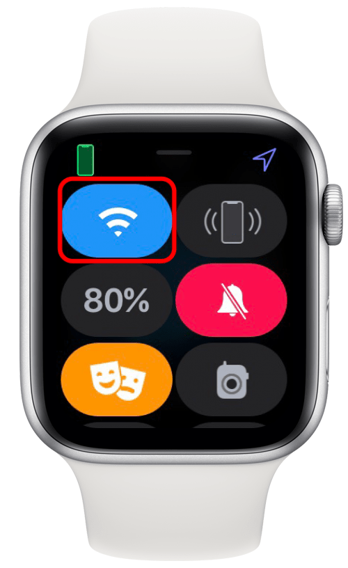 синий значок Wi-Fi на Apple Watch