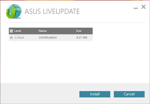Utilitarul ASUS Live Update