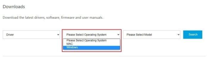 Velg ditt Windows-operativsystem