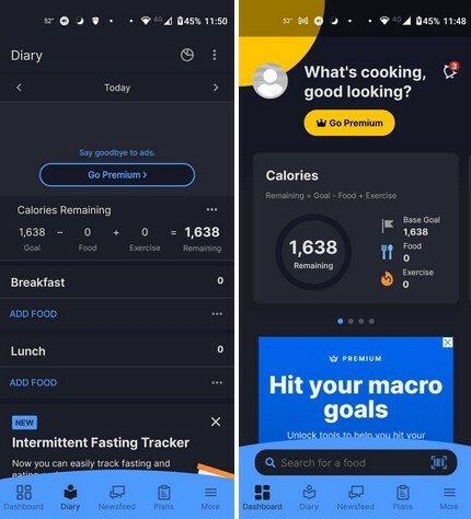 Aplikacja My Fitness Tracker na Androida