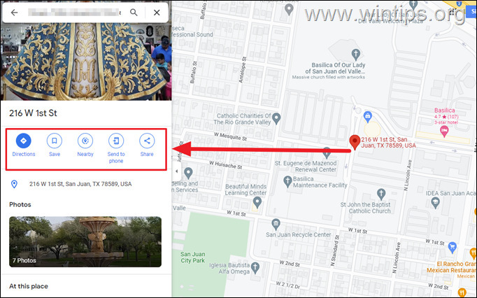 Cómo colocar un pin en Google Maps en el escritorio