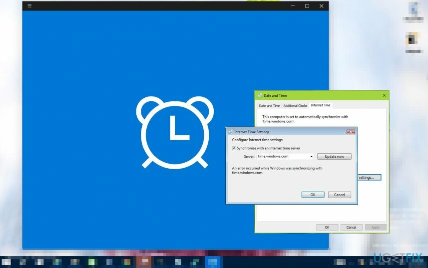Chyba „Při synchronizaci systému Windows s time.windows.com došlo k chybě“.