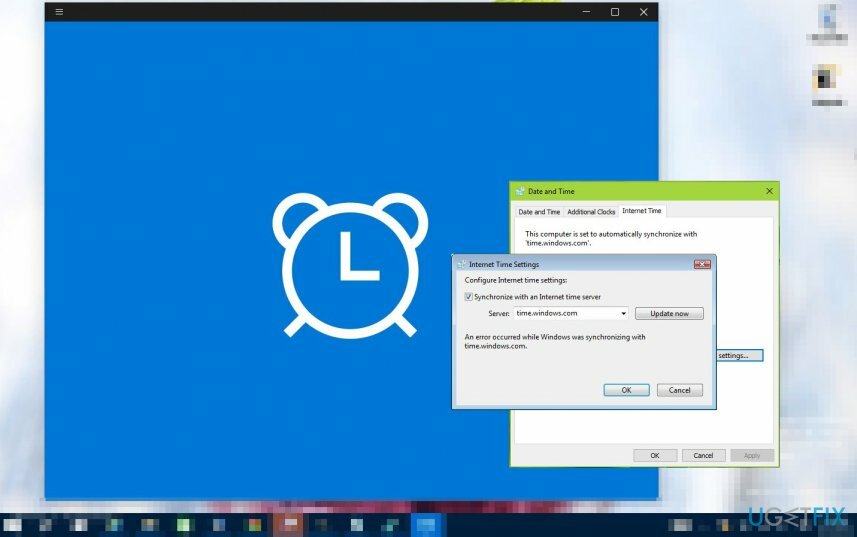 خطأ " حدث خطأ أثناء مزامنة الإطارات مع time.windows.com"