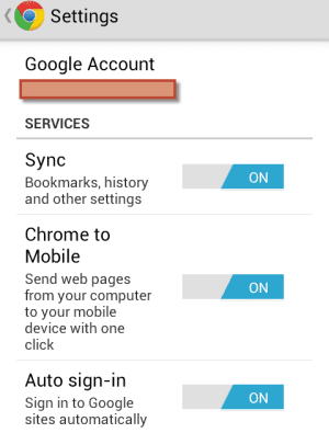 Chrome Mobile