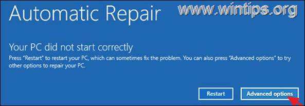 Automatski popravak sustava Windows 1011