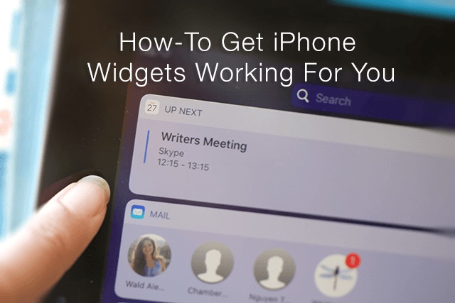 Kuinka saada iPhone-widgetit toimimaan