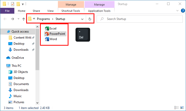 Modifica i programmi di avvio di Windows 10 dal comando Esegui