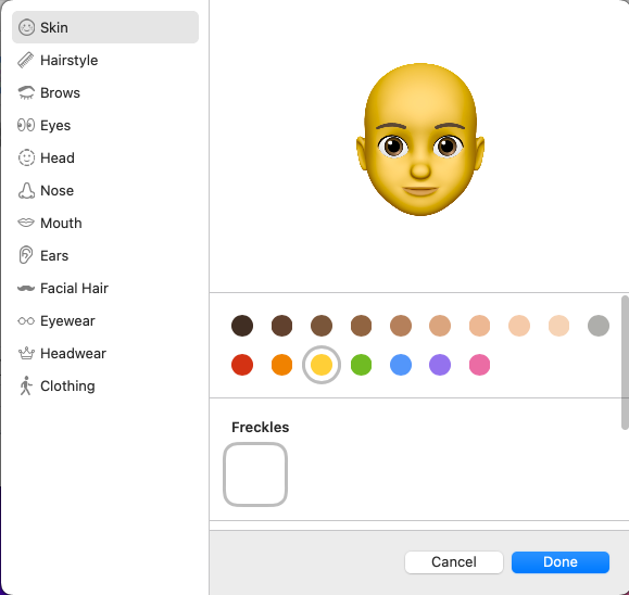 Utilizați Memoji pentru a schimba pictograma pe autentificarea Mac