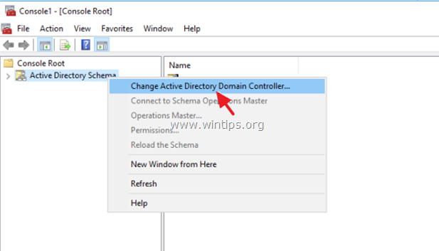 endre domenekontrolleren for Active Directory-skjemaet 