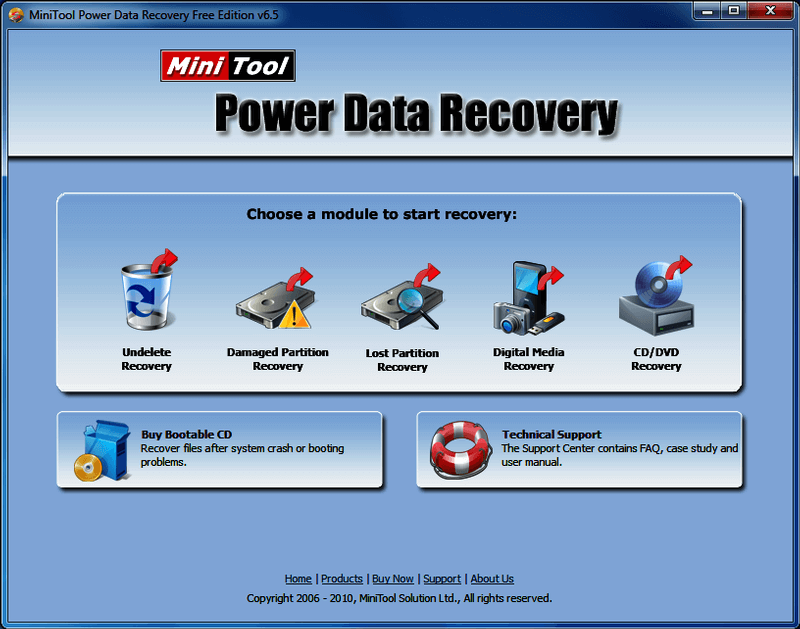Tasuta andmete taastamise tarkvara MiniTool