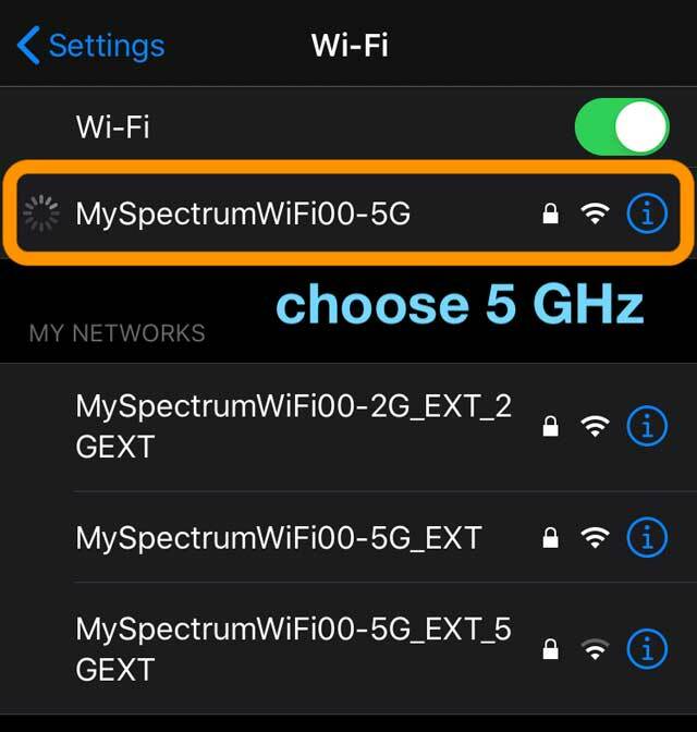 használjon 5 GHz-es WiFi-t iPhone-ján a gyorsabb letöltések és feltöltések érdekében
