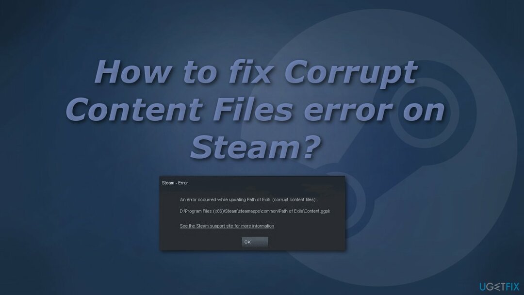 Cum să remediați eroarea fișierelor de conținut corupte pe Steam?