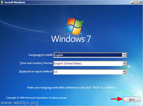 podizanje sustava windows 7