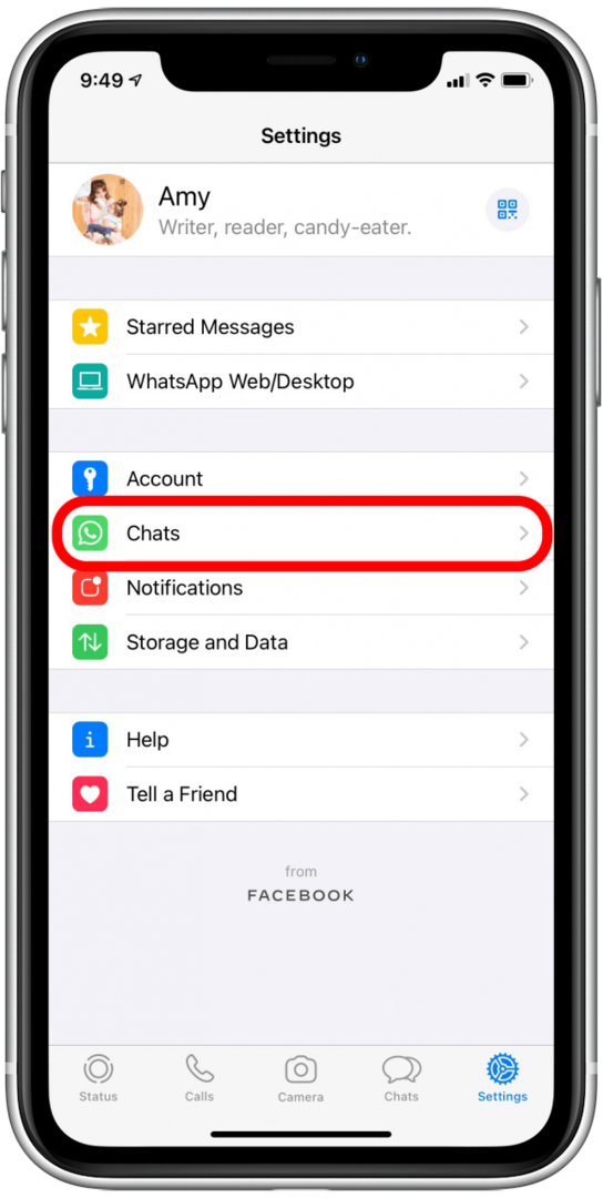 WhatsApp iCloud -synkronointi