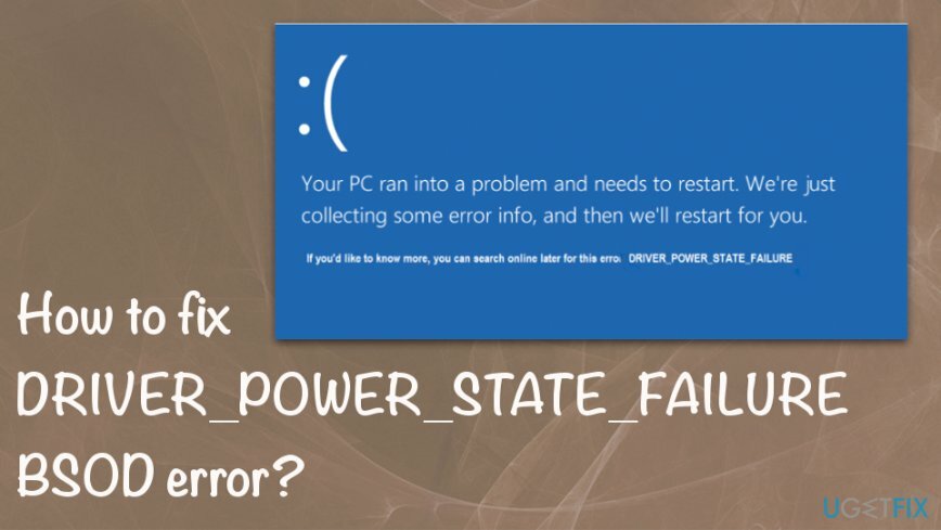 Driver Power State Failure -virhe