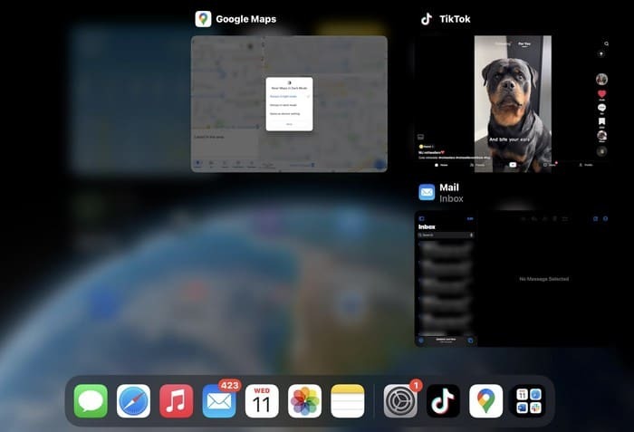 Visualizza tutte le app aperte sull'iPad