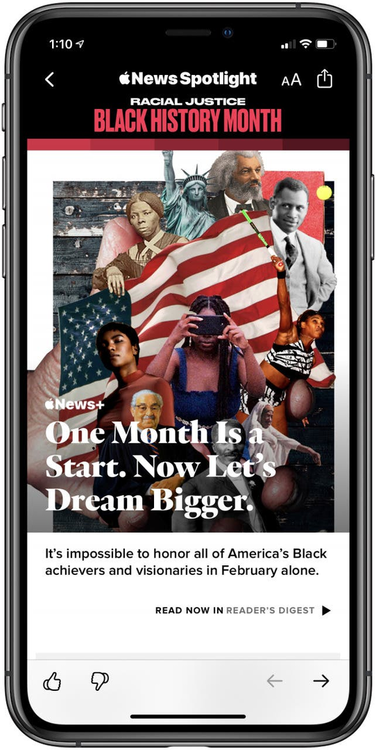 Black History Month Apple News