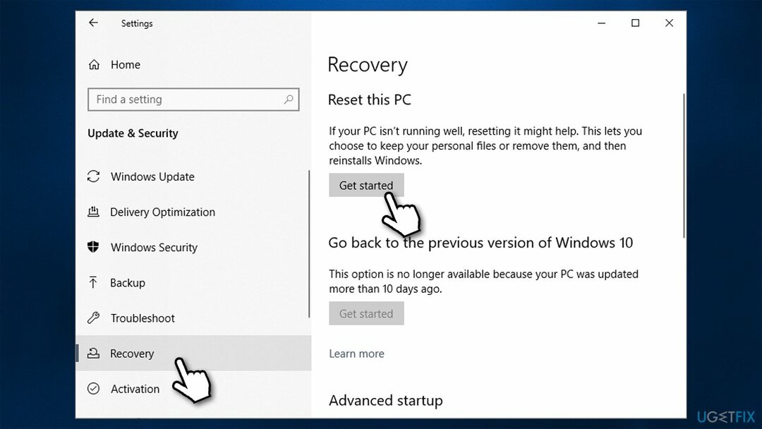 Setel ulang Windows