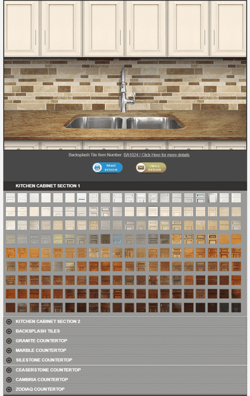 Software de design pentru backsplash