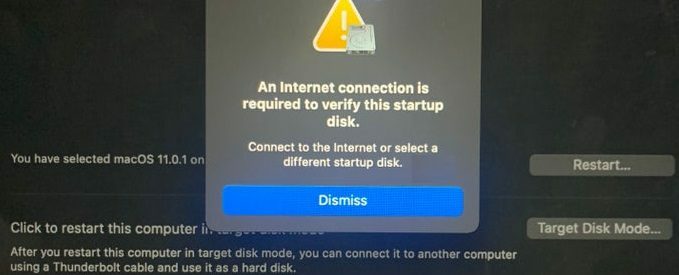 una-connessione-internet-è-necessaria-per-verificare-questo-disco-di-avvio-mac