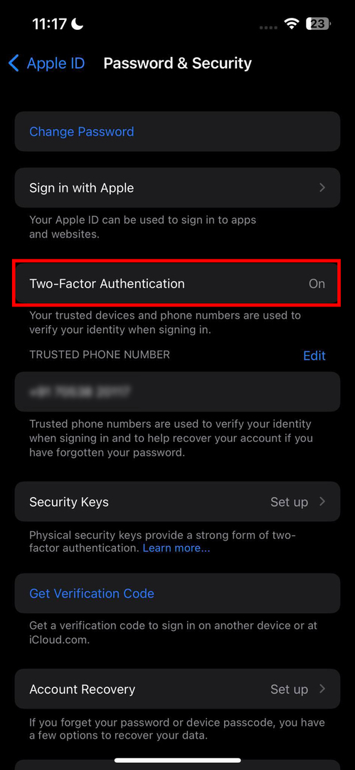 2FA na Apple ID-u