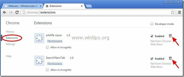 verwijder-sAAffesearchnewtab-extensie-chrome