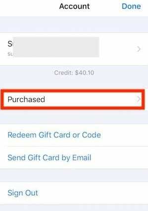iOS 11'de Satın Alınan Uygulamalar