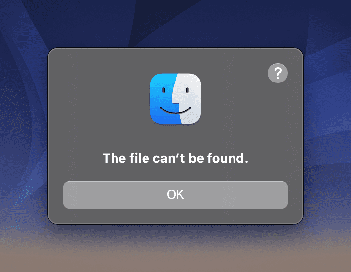 Як виправити «Файл не знайдено» на Mac