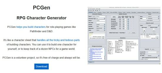 PCGen - бесплатная альтернатива кузнице героев