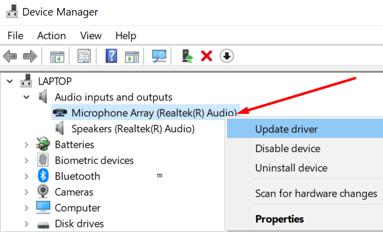 Mikrofontreiber aktualisieren Windows 10