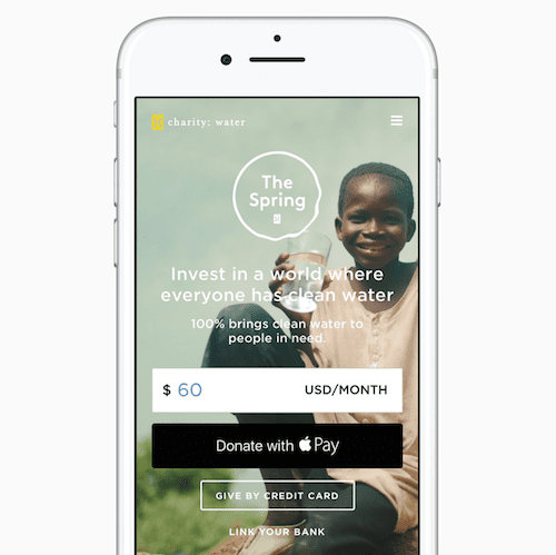 Apple Pay-Spenden