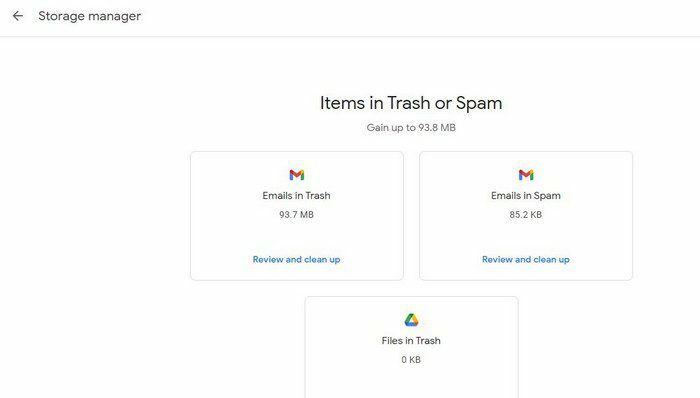 Gestore di archiviazione Google One