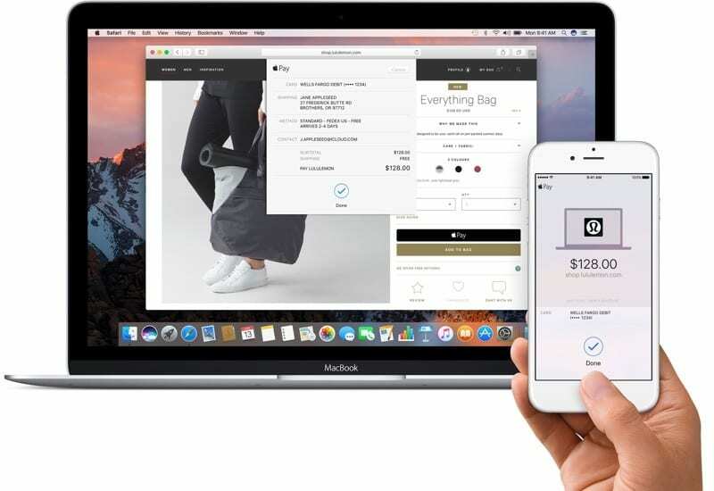 Korzystanie z Apple Pay na starszych komputerach Mac