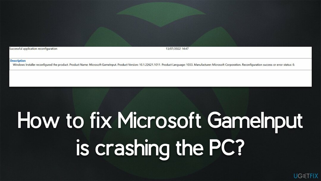 Comment réparer Microsoft GameInput plante le PC ?