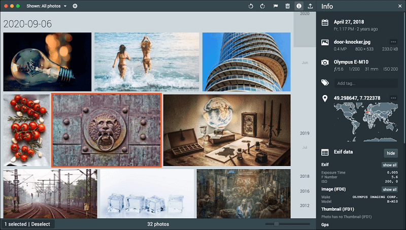 Picturama – програма перегляду зображень macOS
