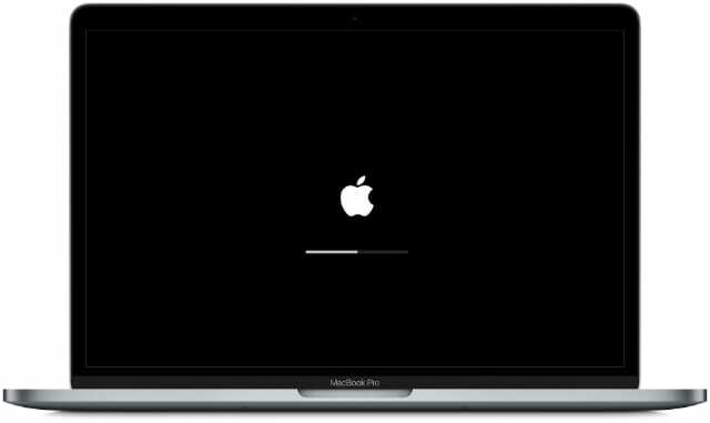 MacBook Pro-ს გაშვების ეკრანი