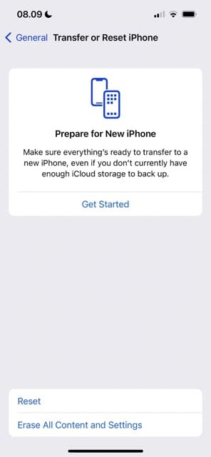 Διαγραφή στιγμιότυπου οθόνης ρυθμίσεων περιεχομένου iPhone