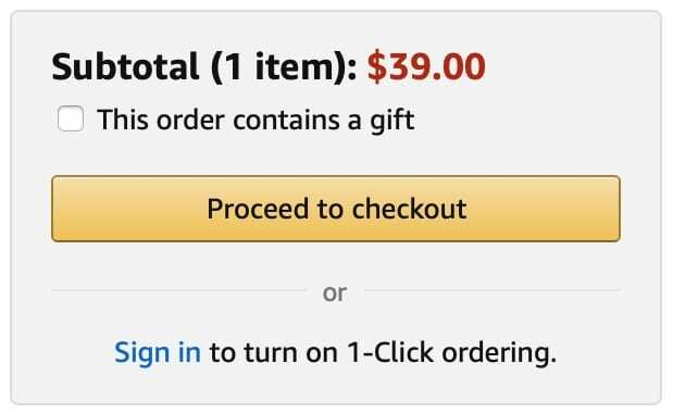 Amazon nákupní košík.