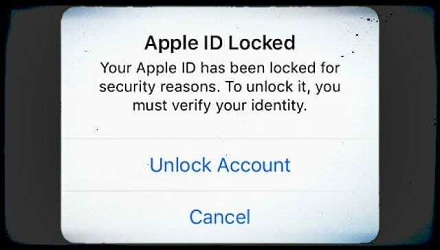 Apple ID को सुरक्षा कारणों से लॉक कर दिया गया है