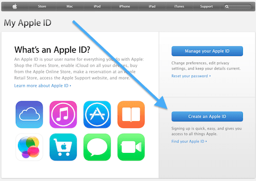 skaffa Apple ID
