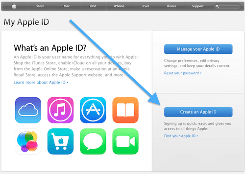 pridobite Apple ID