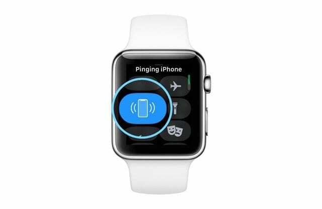 ping na iPhone z Apple Watch