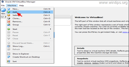 Μετακινήστε μηχανές VM σε άλλον υπολογιστή - VirtualBox