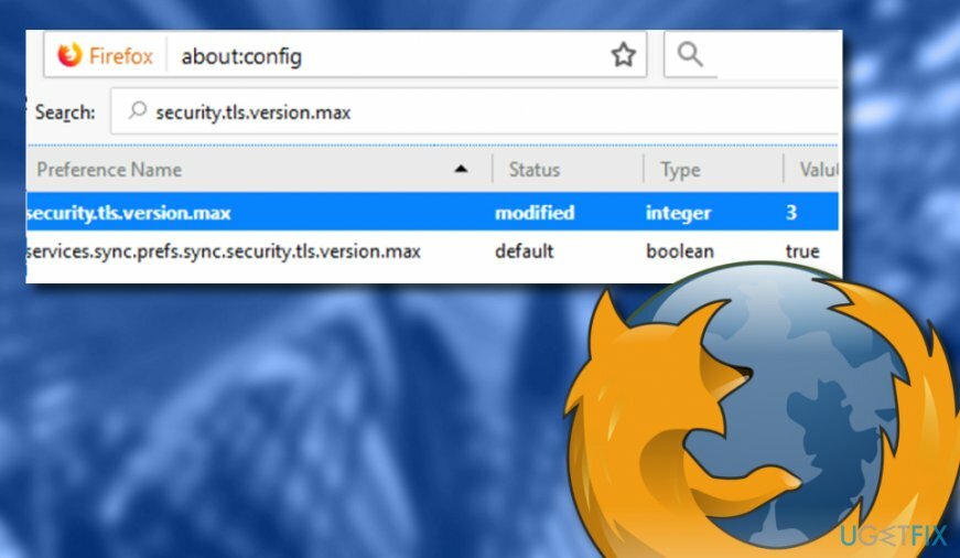 Reparar conexión segura fallida en Firefox