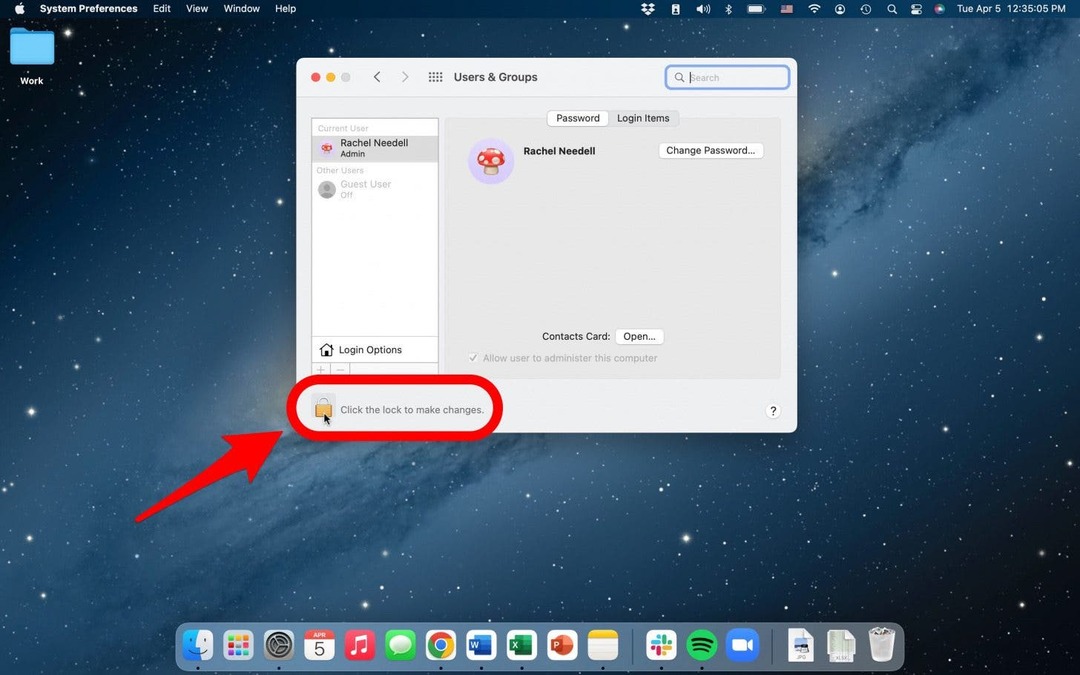 entsperren, um Einstellungen auf dem Mac zu bearbeiten